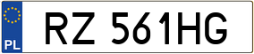Trailer License Plate